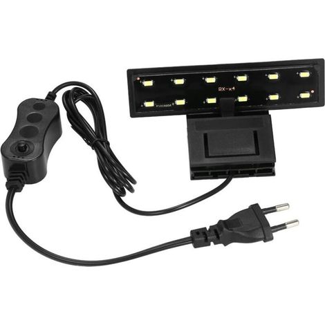 Ultra-Mince Aquarium LED Lumière Ultra Lumineux Clip-sur Lampe D'éclairage 12 LEDs pour Aquarium Réservoir de Poissons 5W (1/5)