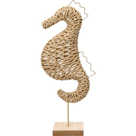Kaemingk Tisch-Deko Seepferdchen 42 cm braun Dekofigur