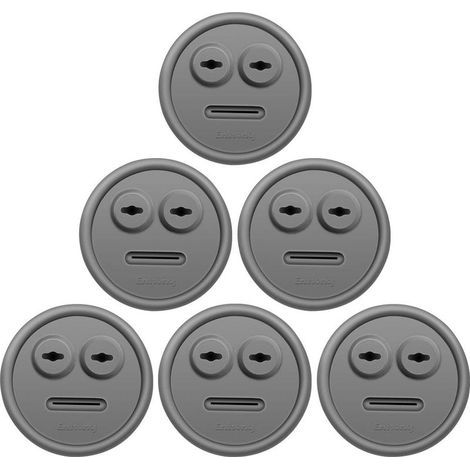 Lot de 6 passe-câbles pour thermomètre et sonde de barbecue – Compatible avec les fumoirs Weber 85037 Smokey Mountain et barbecues (pour ports de sonde DIY) – Accessoire BBQ (1/5)