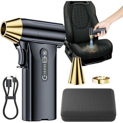 Air Duster Cordless, 130000RPM Air Duster, Cordless Air Duster Cleaner, Rechargeable Air Duster, Multi-Functional Air Duster, Car Detailing Air Duster, Dashboard Air Cleaner, Household Cleaning Tool (1/5)
