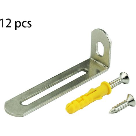 Ancrage de Sécurité de Meuble, Lot de 12 Anti-Basculement, Argent  Haute Résistance, Empêche le Basculement des Meubles, Maison & Chambre d'Enfant (1/5)