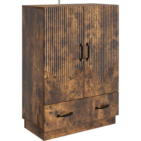 Credenza Rovere Fumo 66 x 34,5 x 92 cm Legno ingegnerizzato vidaXL