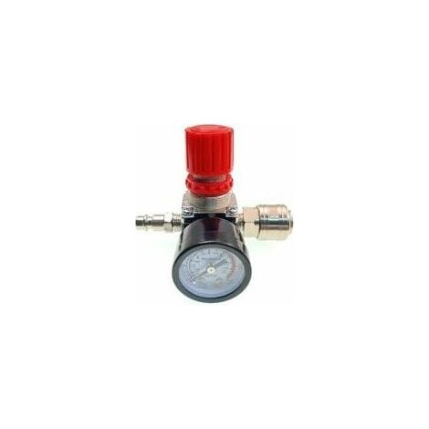 Régulateur de pression compresseur d’air, vanne de contrôle de pression connectée 140psi 12bar, 1/4 régulateur de pression pneumatique (1/5)