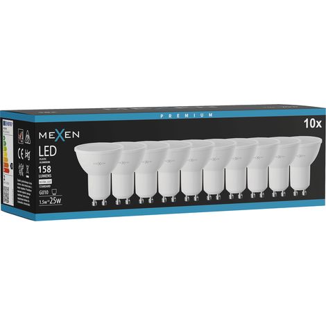 Mexen Nova 10x Ampoule LED GU10, 1,5W, Neutre - 4000K, 158 lm - L107-GU10-0140-01x10 (1/5)