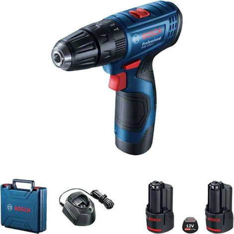 Bosch Werkzeug - Akku-Schlagbohrschrauber 12V, 2x 2,0 Ah Li-Ion Akkus, Ladegerät 06019G8100 (1/8)