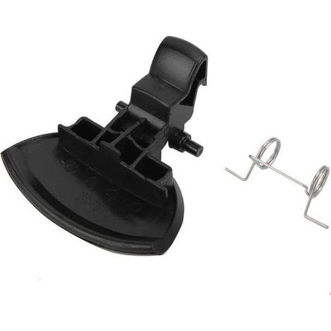Schwarzer Handschuhfachdeckelgriff mit Ersatzfeder für Citroën C4 2004–2010, ABS + Metall (1/5)