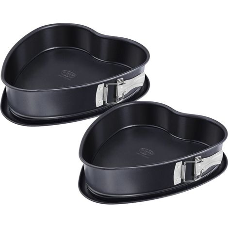 Ensemble de 2 Moules à charnière en forme de cœur 25 cm Dr. Oetker (1/5)
