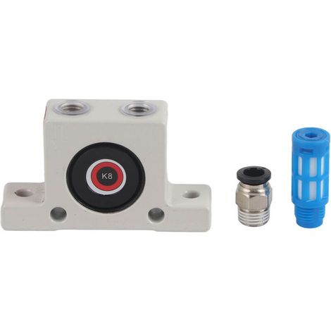 Vibrateur pneumatique à bille en alliage d'aluminium pour applications industrielles, avec silencieux. (1/5)