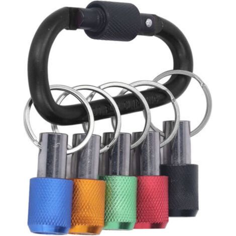 Porte-embouts de tournevis portables en alliage d'aluminium - Porte-embouts de tournevis à changement rapide - Support pour tournevis hexagonal 1/4" (1/4)