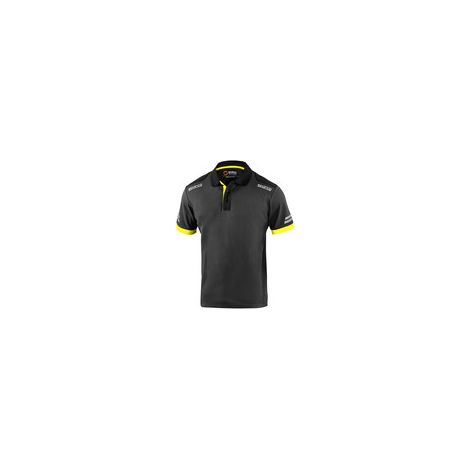 SPARCO POLO TOLEDO GREY YELLOW TG XXL