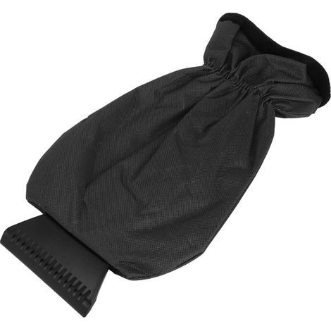Universeller Auto-Eiskratzerhandschuh, 1 Stück, warmer und isolierter Handschuh mit Enteisungsmittel für Auto- und LKW-Windschutzscheiben, tragbar, wasserdichtes 600D Oxford-Gewebe, schwarz (1/5)