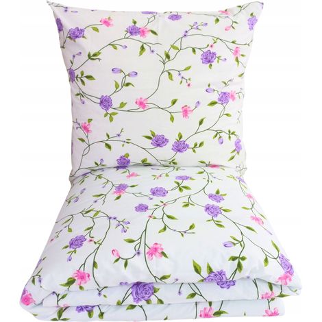 Bettwäsche-Set 160x200 100% Baumwolle Poliert Hersteller Starke Premium Blumen