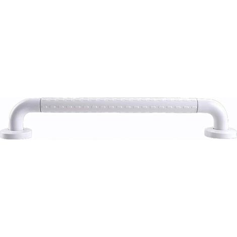 Poignée de douche et de salle de bain, poignée de douche en acier inoxydable blanc, 50 cm, blanc-AquaForge (1/5)