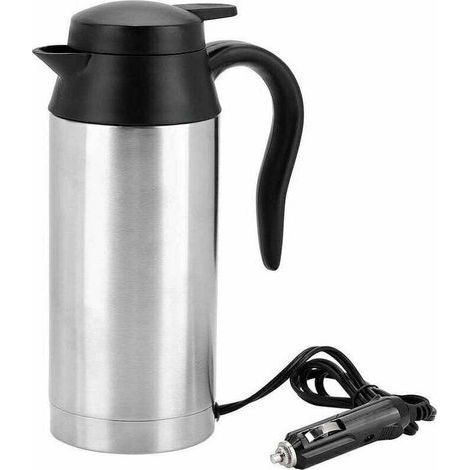 Bouilloire É,lectrique Voiture 24V Env.750ml Tasse Chauffante avec l'Allume-Cigare Bouteille Tasse à, Café, Mugs Camion Distributeur d'Eau Chaude Voyage Cadeau Noë,l Chauffeur Pa (1/5)