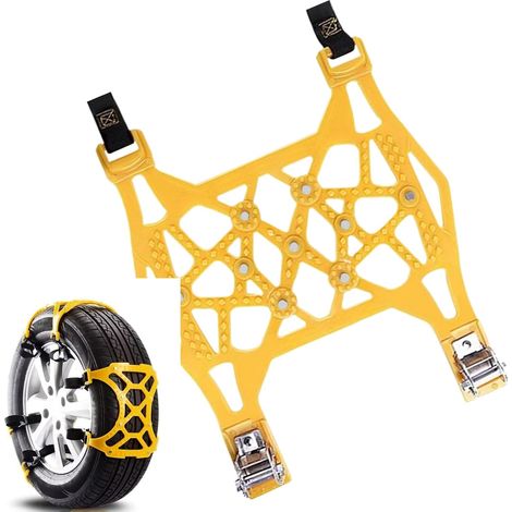 Snow Chains for Car Tires  Anti Slip Chains  Wheels Traction Cable for Mountain Driving Rural Roads SUV Vehicle Recovery Camping Travel Parking Lots