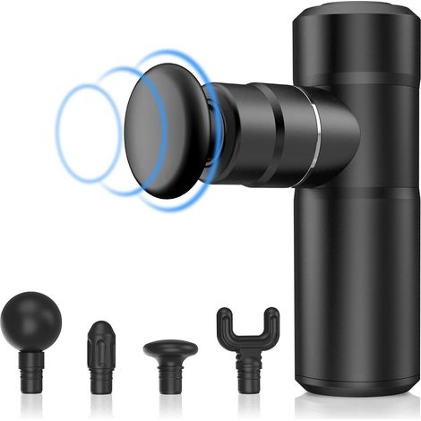 Mini pistolet de massage portable, cadeau de Saint-Valentin, pistolet de massage musculaire à percussion léger pour les athlètes, pistolet de massage des tissus profonds, ultra silencieux-AquaForge