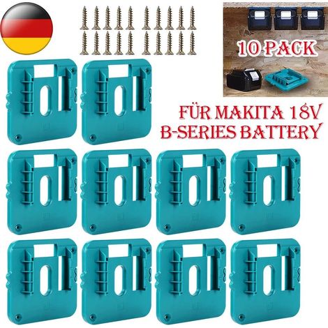 Lot de 10 supports de batterie pour support mural MAKITA 18V (1/5)