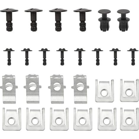XEPHO Kit de montage vis cache pour moteur - Clips de réparation - Protection de moteur - Clip de fixation - Couvercle de moteur - Écrou en tôle - Vis de fixation pour A4 B8