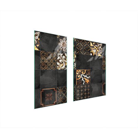 PANNEAU DE PROTECTION EN VERRE 75x52 MOSAÏQUE (1/5)
