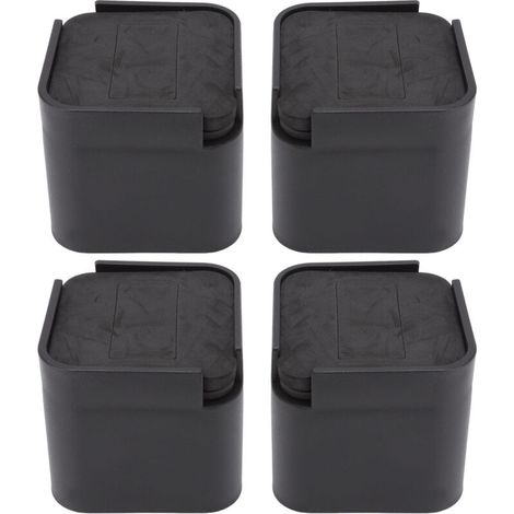 Set of 4 multifunctional rubber bed risers, safe expansion space, furniture risers for tables, chairs, sofas and cabinets (1/5)