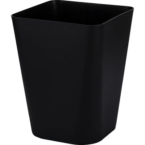 Mülleimer – 1 Stück – Kunststoff – Quadratisches Design – Für Büro und Schlafzimmer – Schwarz, 29 cm (1/5)
