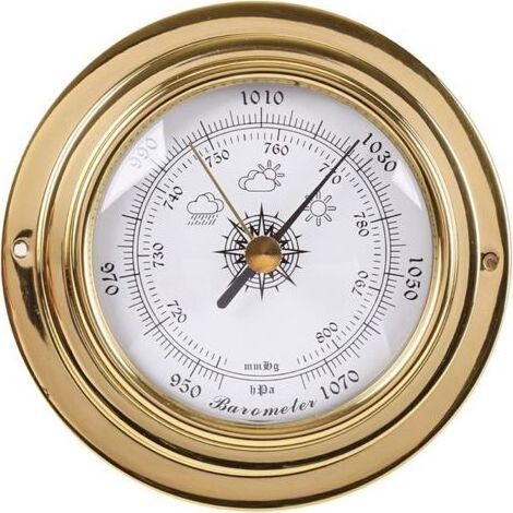 Baromètre mural Thermomètre hygromètre Horloge pour horloge, température et hygromètre Pour intérieur et extérieur Monté au mur Thermomètre mural (1/5)