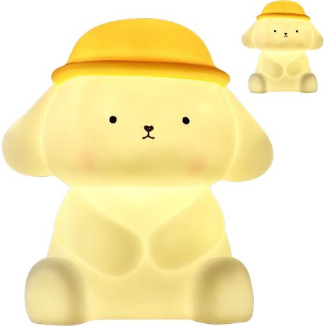 Lampe de chevet chien pour enfants, veilleuse cartoon adorable à piles, lumière chaude blanche pour chambre à coucher, décoration maison (1/5)