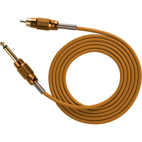 Câble d'alimentation professionnel pour tatouage de 1,8 m en fil de cuivre (orange) (1/5)