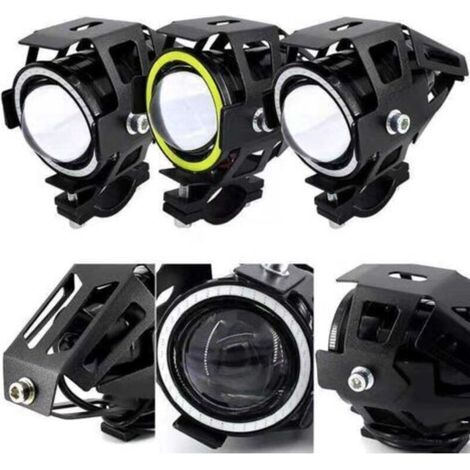Lot de 3 projecteurs laser U7 colorés de 5 W pour locomotives, motos et phares antibrouillard électriques (modification externe). (1/5)