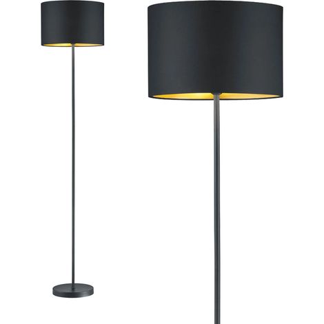 Lampadaire noir mat tissu métal 1xE27 max 60W - Trio - Hostel (1/4)