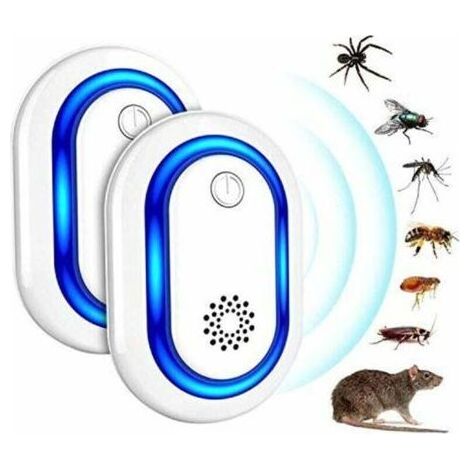 Répulsif Ultrasons, 2pcs Ultrason Souris, Anti Rongeurs Insectes Anti Moustiques, Occasions Polyvalentes Anti Rats, Fourmis, Cafards, Insectes Nuisibles Rongeurs sûr pour Les Humains et Les Animaux (1/4)