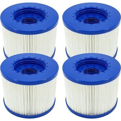 Filtre Spa a Visser, Cartouche Filtre à Vis pour Spa Gonflable Pas De Vis 60mm, Cartouche Filtre pour Spa, Compatible pour Cosy Spa, Clever Spa et de Plus (4 pièces) (1/5)