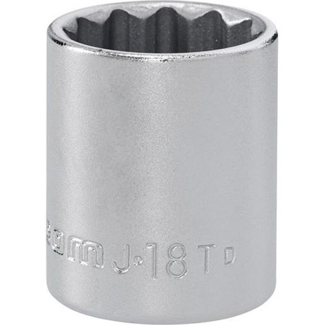 Facom J.18T 12-point standard socket 3/8in drive 18mm. (1/2)