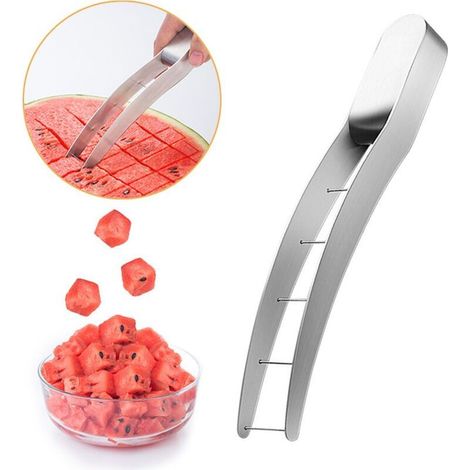 Stainless Steel Watermelon Cutter - Watermelon Slicer - Fruit Cutter - Carving Knife - Melon Cutter - Melon Cutlery (1/5)