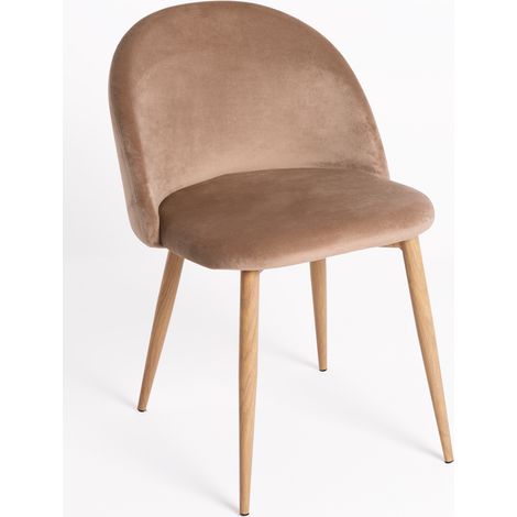 Packs Sillas Comedor - Pack 2 Sillas Vint Terciopelo - Champán (1/5)