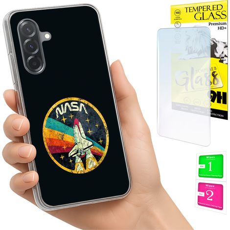 Funda para Samsung Galaxy A36 / A56 con cubierta para foto, tapa trasera y cristal 9H. (1/5)