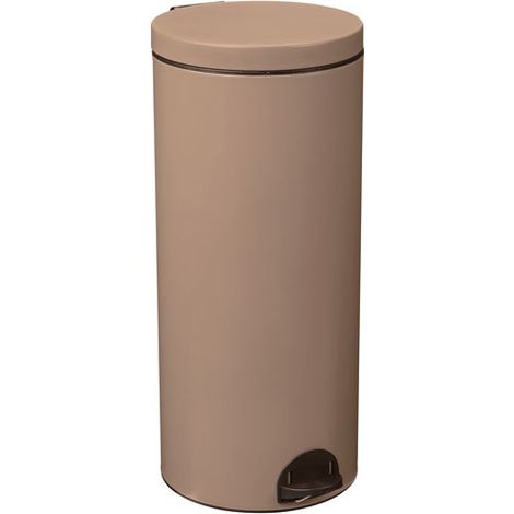 Poubelle à pédale 30l moka - Rossignol - 90326