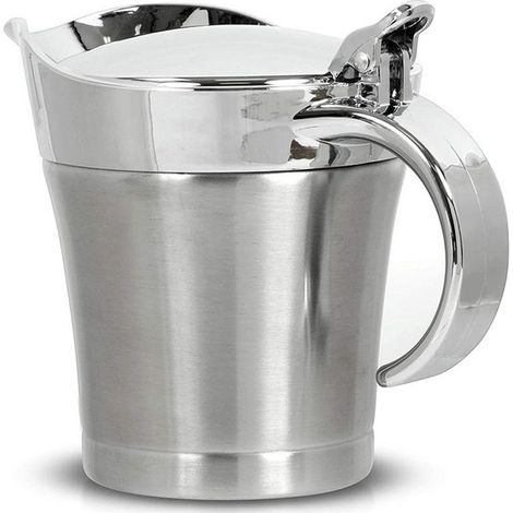 Jarra de acero inoxidable para salsa de carne，jarra para mermelada，jarra para salsa de tomate para carne，tamaño grande aprox. 750 ml