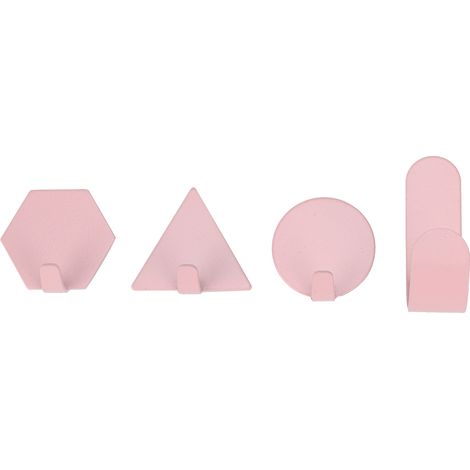 Lot de 4 crochets auto-adhésifs robustes, crochets muraux sans couture pour salle de bain (1/4)