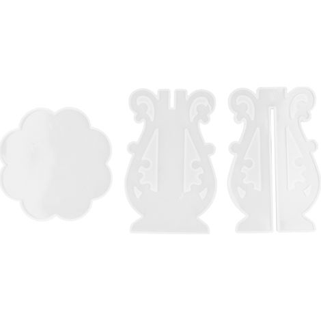 3Pcs Moule à Pot de Fleurs DIY - Démoulage Facile, Souple et Résistant pour Créations de Pots de Fleurs avec Branches Irrégulières (1/5)