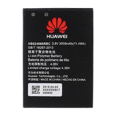 Batterie de remplacement 3,80 V 3000 mAh (Code : HB824666RBC) pour Huawei E5577 (1/3)