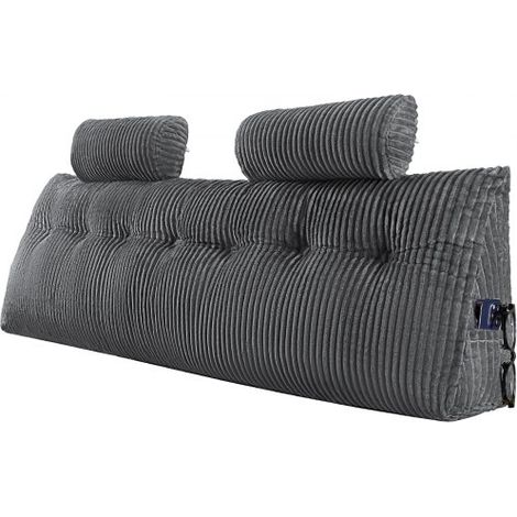 Coussin de lecture avec 2 poches latérales et 2 appuis-tête (1/5)