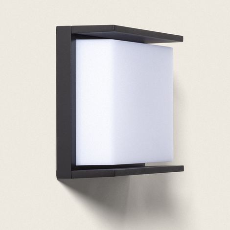 LED Wandleuchte Außen 18W Aluminium Quadratische Beleuchtung Schwarz Rimen IP65 Schwarz