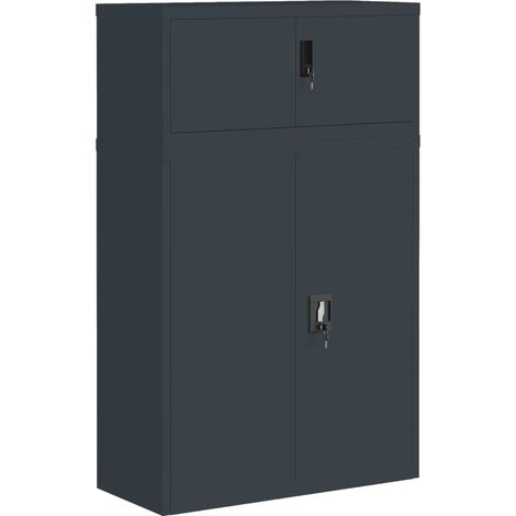 Maison Exclusive - Armadio Classificatore Antracite 90x40x145 cm in Acciaio
