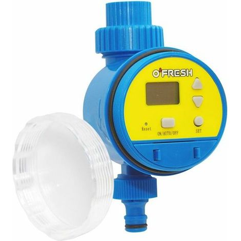 Coocheer – Compteur d'eau avec affichage LED – Minuterie d'arrosage 4 modes – Capteur Hall intégré – Étanchéité IPX6 pour usage extérieur