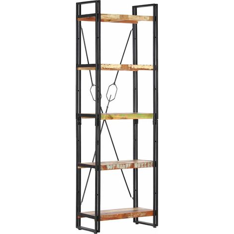 Libreria a 5 Ripiani 60x30x180 cm in Massello di Recupero vidaXL (1/5)