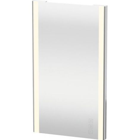 Duravit XSquare Spiegel mit LED- Beleuchtung, 450x800x33mm, chrom (1/5)