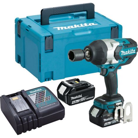 Makita DTW1001RMJ 18v LXT Brushless Impact Wrench 3/4 + 2 x 4.0ah + Makpac (1/5)