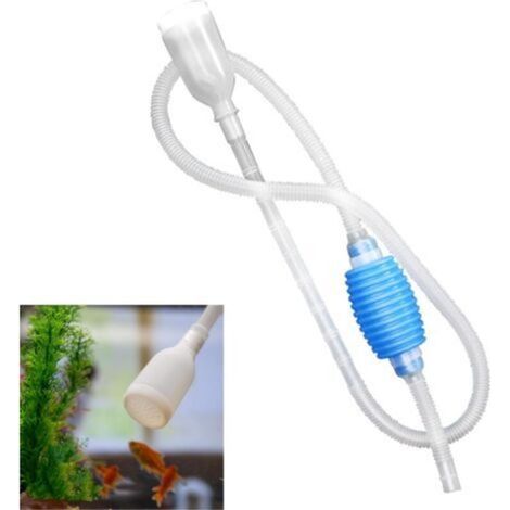 Changeur D'eau pour Aquarium,Pompe a Siphonner Eau avec Filtre à Gravier,Pompe pour Nettoyage Aquarium,Aquarium Fish Tank Aspirateur,Pompe Aspirateur Aquarium,pour Changement D'eau/Sable de Filtre (1/5)