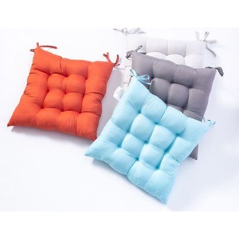 Lot de 4 Galettes de Chaise 40x40 cm – Douces au Toucher, Élégantes et Haute Qualité pour Décoration Intérieure (1/5)